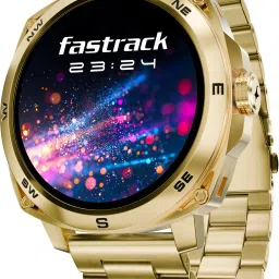 Fastrack Radiant FX3-1.43''|AMOLED|AOD|Premium Design|SS Strap|Functional Crown |Fashion Smartwatch-12