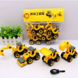 Construction Vehicles Set, 4 Pack DIY Take Apart Toys Construction Trucks-25