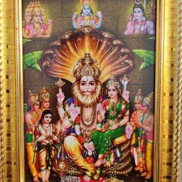 Laskhmi Narasimha Swamy Digital Reprint 8 inch x 6 inch Painting-image-10