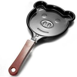 nunki trend Mini Egg Fried Pan Egg Pancake Breakfast Omelets Pan (1 Pcs, Assorted Design) Fry Pan 12 cm diameter 0.1 L capacity image 5
