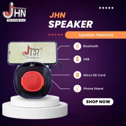 JHN 812 PRO PORTABLE BLUETOOTH SPEAKER with Assistant Smart Speaker 10 W Bluetooth Party Speaker image 3