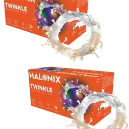 halonix 46 LEDs 10 m Blue Steady String Rice Lights image 2