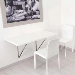 Folding Wall Mounted Study Table/Office Table Stand/Laptop Table Foldable/Work Table for Home Office Solid Plywood Study Table, Pre-Assembled (18.5”x28.5” Wall Mount Table) Solid Wood Study Table-image-9