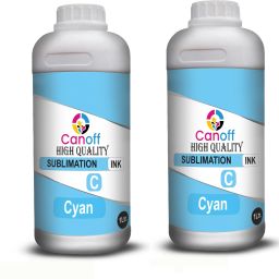canoff Sublimation Ink Heat Transfer Printing on Mugs,Mobile,Polyester T-Shirt for use Cyan Ink Bottle-14