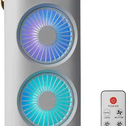 Ancestors 4000mAh Double Fan, Cold Air Fan, USB Rechargeable fan with LED Light Cooling Pad-picture-28