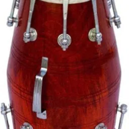 Red polish Nut bold Dholak By India's Best musical instrument Company Nut & Bolts Dholak-image-93