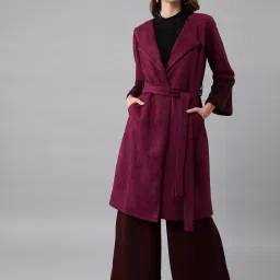 Suede Solid Coat For Women-image-72