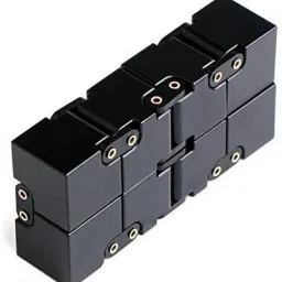shivsoft Infinity Fidget Cube for Stress Relief (Full Black) image 3