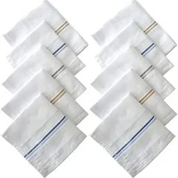 RaiseAbove Men Pure Cotton Handkerchief ["White"] Handkerchief-image-43