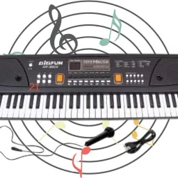 61 Keys Musical Keyboard Piano with Mic for Kids Analog Portable Keyboard K14-picture-13