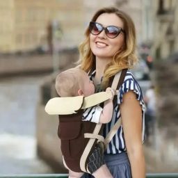 4-in-1 Carrier Cum Kangaroo Bag/Honeycomb Texture Baby Carry Sling Baby Carrier-image-112