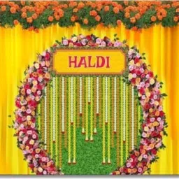 Backdrop decoration cloth | Decoration cloth for wedding | Haldi backdrop cloth-picture-19