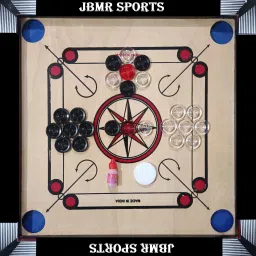 NATURAL CARROM BOARD 20INCH,CRYSTAL COIN 24 PCS. 0001 2 cm Carrom Board-picture-13