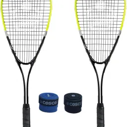 2 LST - 125 Aluminium Racket, 2 PU Grip with Full Cover. Multicolor Strung Squash Racquet-image-73