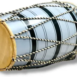 Durable Traditional Wooden Dholak | 12 inches | For Puja & Folk Music | Rope & Rings Dholak-picture-18