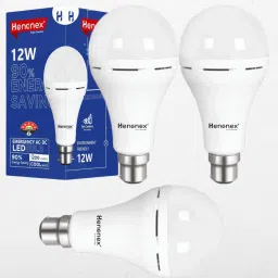 12W Emergency Bulb Combo | Set of 3 with Long Battery Life 4 hrs Bulb Emergency Light-17