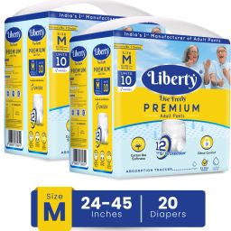Premium Pants Unisex, Waist Size (61-115 cm | 24-45 Inches) (Pack of 2) Adult Diapers - M-image-36