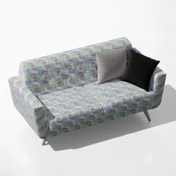 AZ5008160SOF_FB_RF_R-SP_D56^80_VL Fractal Spiral Pattern Velvet Sofa Fabric Sofa Fabric-16