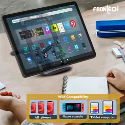 Frontech Foldable Phone Holder – 4-Level Adjustable,Durable ABS Rubber Pads CCH-0013 Mobile Holder image 4