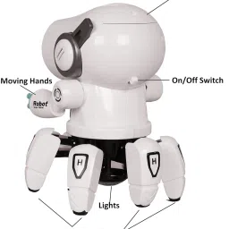 mega star Bot Robot Pioneer Colorful Lights and Music | All Direction Movement | image 4