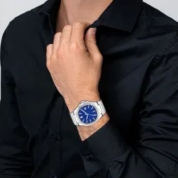 vamkora Analog Watch - For Men Blue Dial Date Function VM-LR145 image 5