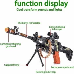 Gun Toys for Boys Combat Military Mission Machine Gun Toy with LED Flashing Lights and Sound Effects for Kids Playing Darts & Plastic Bullets-image-80