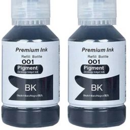 Teqbot 001 Ink For Epson L4150 , L4168 , L6160 , L6168 , L6170 , L6171 , L6178 , L6190 Black - Twin Pack Ink Bottle-image-9