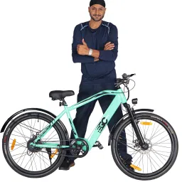 Sustainable E-Cycle for Commuting | Detachable Carrier and High-Traction Tires 26 inches Single Speed Lithium-ion (Li-ion) Electric Cycle-image-46