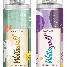 WOTTAGIRL TUSCAN GREEN, FRENCH PEONY COMBO PACK OF (2x135ML) Body Spray - For Women-image-57