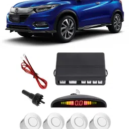 GS167 Silver Car Reverse Parking Sensor with LED Display 4 Sensor G167 Parking Sensor-image-3