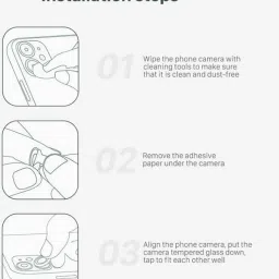 casual need Camera Lens Protector for OPPO Reno 13 5G |Edge To Edge Full Coverage 9H Scratch Resistant Ring (Black) image 4