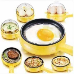 2 in 1 Electric Egg Boiler Steamer Non-Stick Omelette Frying Pan Boiled Eggs Egg Cooker-5