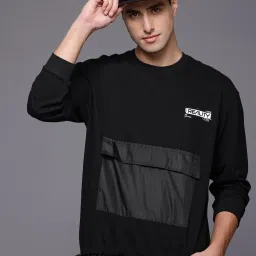 Men Full Sleeve Solid Sweatshirt-image-1