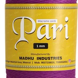 Thread | 1mm Single Strand | Reddish Purple | 750 Metres | 1kg Spool | Cotton-image-98