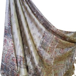 Pure Silk Printed Multicolor Women Dupatta-16