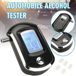 goodsbazaar Alcohol Tester LCD Breathalyzer Analyzer with 5 Mouthpieces High Sensitivity Analytical Scale image 4