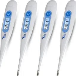 AccuSure Combo Pack of 4 Waterproof Digital Thermometer for Kids Adults & Babies MT-32 Thermometer-24