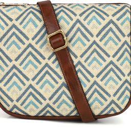 White Women Sling Bag Handicraft Fabric & Tapestry Sling Bag for Women (White)-image-78