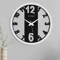 random Premium Look 12 Inches Plastic Wall Clock-picture-5