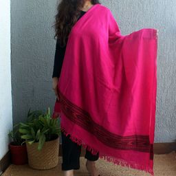 Weaves of Tradition Women Geometric Woven Design Shawl-14
