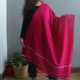 Weaves of Tradition Women Ethnic Motifs Woven Design Shawl-31