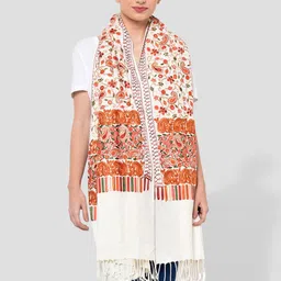 WEAVERS VILLA Women Paisley Embroidered Shawl-image-23