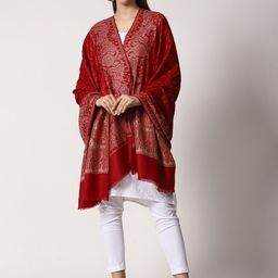 SWI Stylish Women Ethnic Motifs Embroidered Shawl-image-45