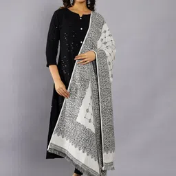 HANDICRAFT PALACE Ethnic Motifs Woven Design Shawl-image-71