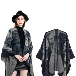 Alexvyan Geometric Woven Design Shawl-image-97