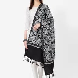 SWI Stylish Embroidery Woollen Shawl-image-82
