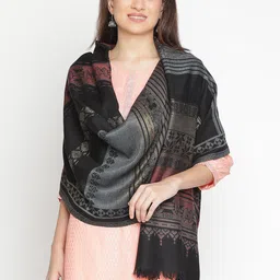 SHINGORA Ethnic Motifs Woven-Design Woollen Shawl-picture-51