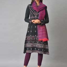 W Women Woven Design Cotton Shawl-picture-47
