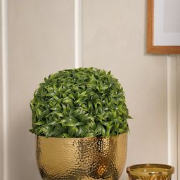 Pure Home and Living Gold-Toned Hammered Metal Decorative Bowl-picture-15