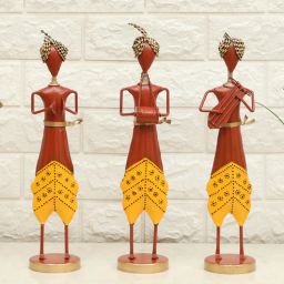 vedas Iris Musician Dolls set of 3 Showpiece-picture-4